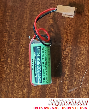 FDK CR17335SE-R ; Pin nuôi nguồn PLC FDK CR17335SE-R lithium 3v 2/3A 1800mAh (zắc nâu) _Made in Japan